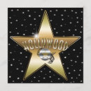 Buscar de hollywood invitaciones Dorado
