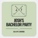 Buscar bachelor cuadradas pegatinas Fiesta de soltero