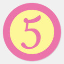 Buscar número cinco pegatinas 5