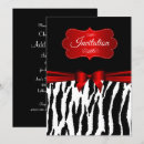 Buscar rayas negras y rojas invitaciones General y unisex