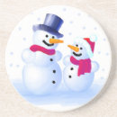 Buscar nieve posavasos Ilustracion