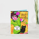 Buscar gato del vintage tarjetas Único