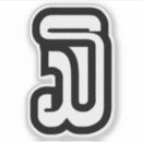 Buscar número tres pegatinas Tercero