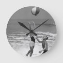 Buscar tronco relojes de pared Blanco y negro