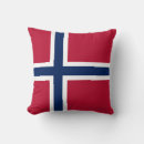 Buscar bandera noruega cojines Patriótico