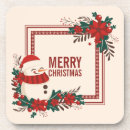 Buscar muñeco de nieve posavasos Verde