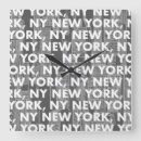 Buscar rascacielos relojes de pared Manhattan