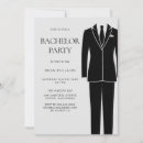 Buscar para despedida de solteros hombre invitaciones Negro