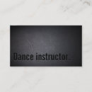 Buscar instructor la danza de tarjetas de visita Bailarín