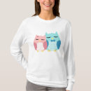Buscar búho del dibujo animado camisetas Rosa