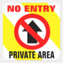 Buscar prohibido pegatinas Advertencia