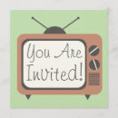 Buscar televisión invitaciones Retro