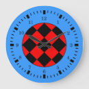Buscar negro rojo relojes de pared Para él