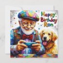 Buscar golden retriever feliz tarjetas Para él