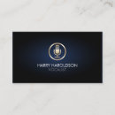 Buscar vocalista tarjetas de visita Canto