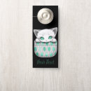 Buscar gatito colgadores de puertas Adorable