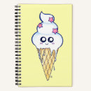 Buscar cono de helado cuadernos Kawaii