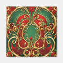 Buscar verde rojo imanes Navidad