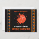 Buscar basketball party invitaciones Moderno