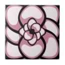 Buscar rosa y negro azulejos Decorativo