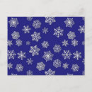 Buscar copos de nieve blancos postales Azul