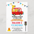 Buscar autobús amarillo invitaciones 5 º camioneta