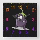 Buscar berenjena relojes de pared Comida