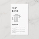 Buscar cervecería tarjetas de visita Camarera