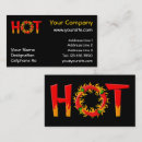 Buscar calor tarjetas de visita Caliente