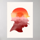 Buscar silueta artística posters Minimalista