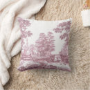 Buscar toile rojo cojines Francés