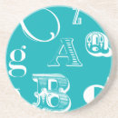 Buscar decorativo posavasos Azul
