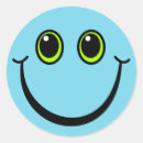 Buscar cara sonriente azul pegatinas Adorable