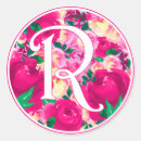 Buscar letra r pegatinas Floral