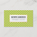 Buscar polka dot tarjetas de visita Elegante