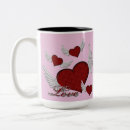 Buscar alas rojas tazas Corazones rojos