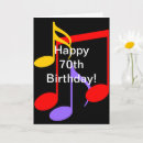 Buscar notas musicales coloridas tarjetas Moderno