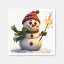 Buscar muñeco de nieve servilletas Festivo