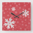 Buscar copo nieve de relojes de pared Patrón