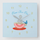 Buscar tiempo del té relojes de pared Lindo