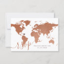 Buscar mapa del mundo vintage invitaciones Para todos