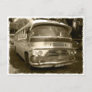 Buscar autobús del vintage postales Bus