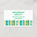 Buscar tutor tarjetas de visita Profesores