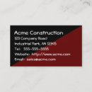 Buscar garaje tarjetas de visita Contratista