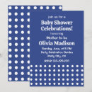 Buscar lunares azules y blancos invitaciones Para ella