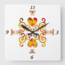 Buscar amarillo y negro relojes de pared Flor