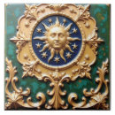 Buscar cara del sol azulejos Oro