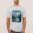 Buscar hecho en montana camisetas Para él