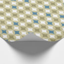 Buscar geométrico papel de regalo Azul