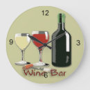 Buscar rojo vino relojes de pared Barra